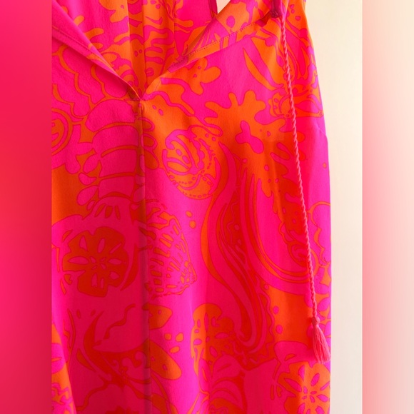 Lilly Pulitzer Silk Tank Top Pink Orange
Tropical Paisley Tassel Tie M - Picture 3 of 6